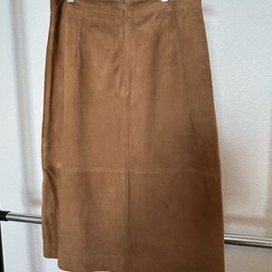 NWT J Crew Genuine Suede Leather Skirt